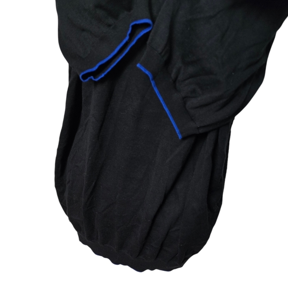 Stefano Ricci Black Blue Trim Knit Polo V Neck Mens Shirt 56 XXL Italy - Picture 4 of 7